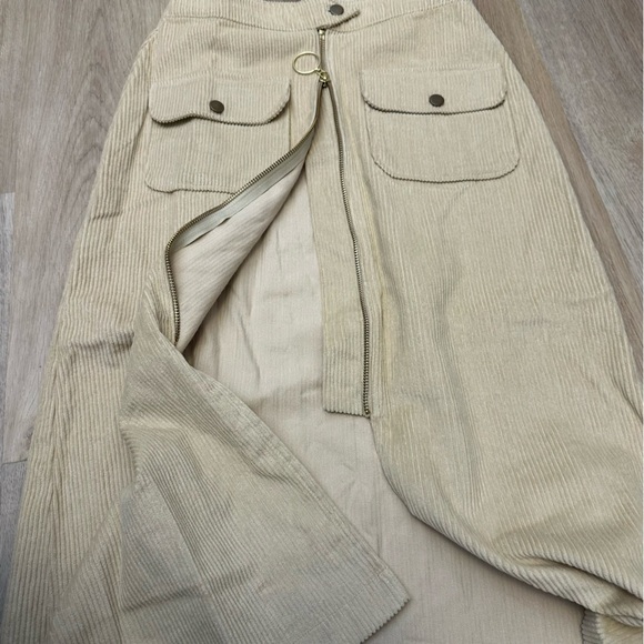 ASOS Cream Midi Cargo Skirt for Work - Picture 4 of 5